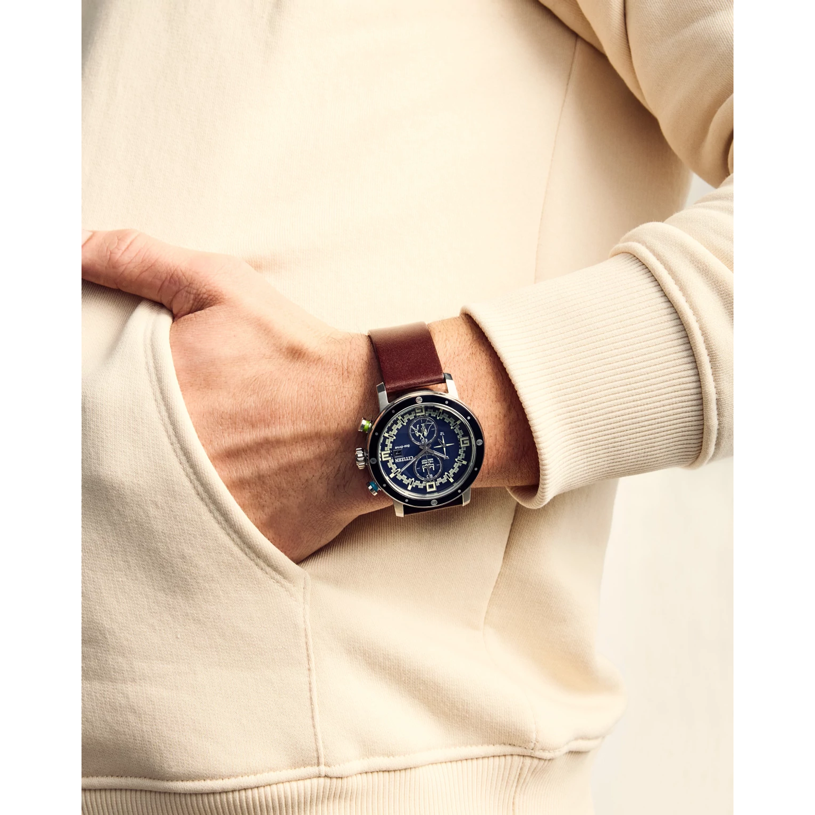 Reloj Citizen Azul Luke Skywalker edición especial Star Wars para caballero con tecnología Eda-Drive CA0768-07W | Elegancia Relojeria